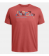 Camiseta de manga corta UA Colorblock Wordmark para hombre